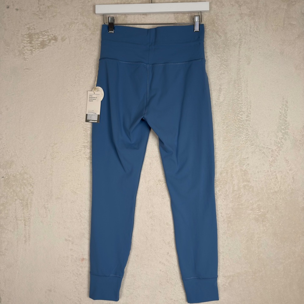 Vuori Daily Legging Azure Blue High Rise Drawstring Jogger Cuffs Womens M NEW - Picture 2 of 8